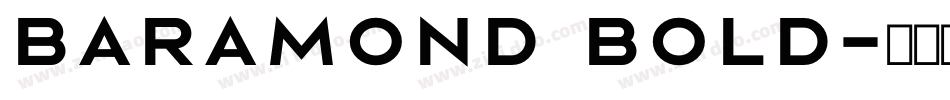 Baramond Bold字体转换